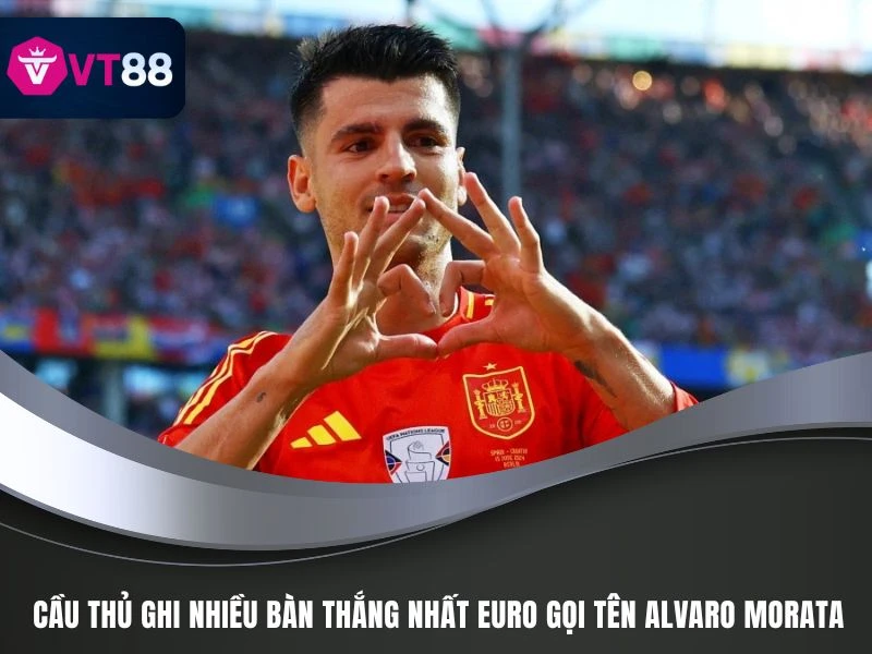 Cầu thủ ghi nhiều bàn thắng nhất Euro gọi tên Alvaro Morata